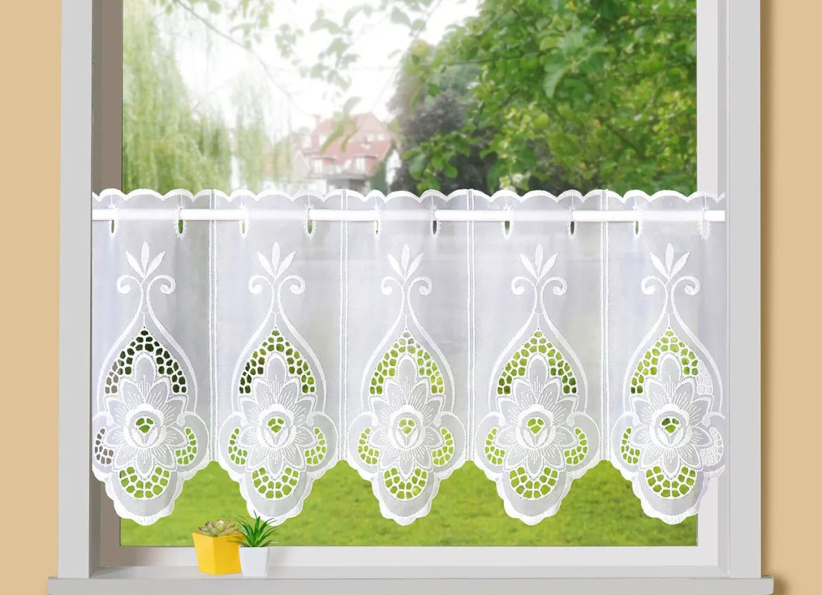Kurzstore Blume mit Stangendurchzug