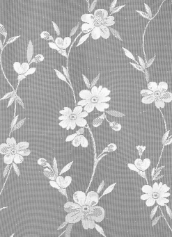 Kurzstore Blumenranke mit Stangendurchzug