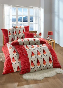 Kuschelige Bettwäsche-Garnitur mit weihnachtlichem Motiv