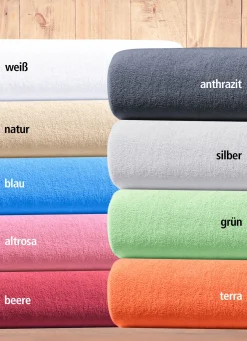 Kuschelweiche Spannbetttücher aus hochwertigem Nicki-Velours