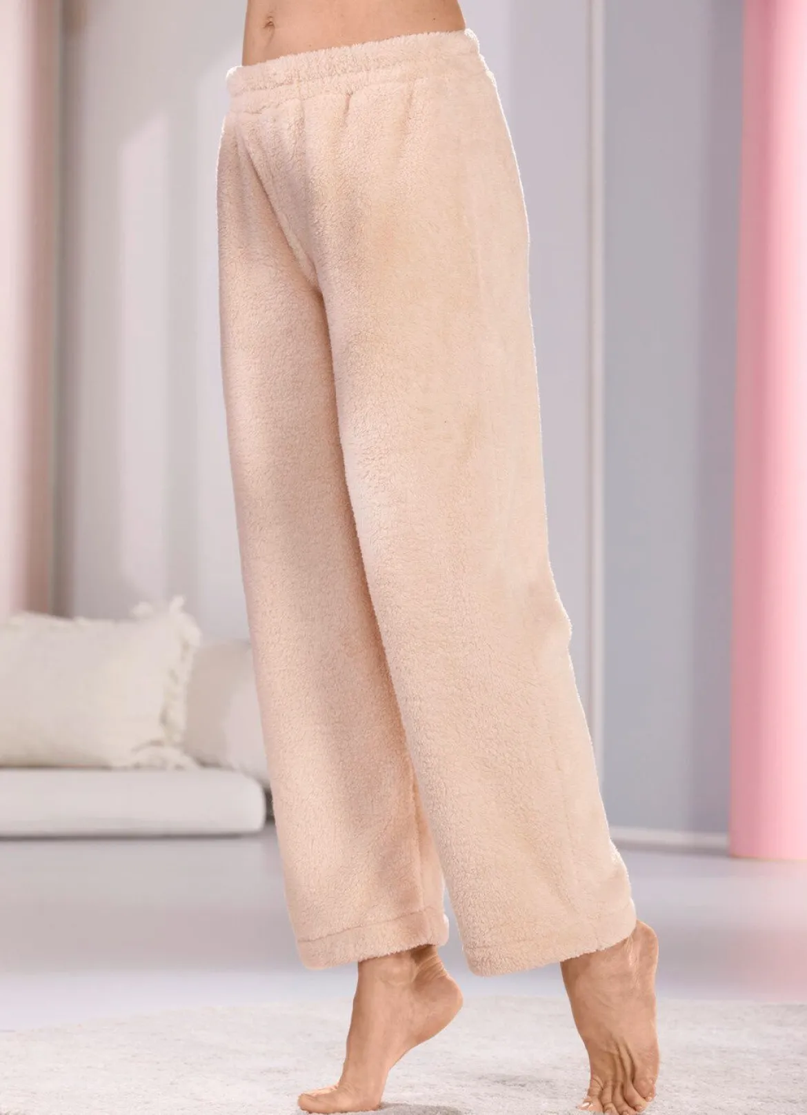 Lange Lounge-Hose mit Dehnbund
