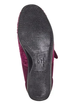Laurina, klassische Damen-Klettschuhe, mit elastischem Samt