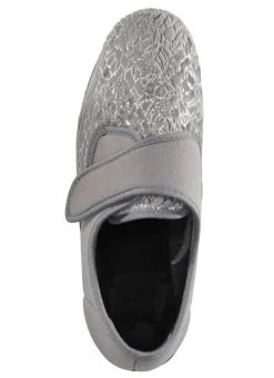 Laurina, klassische Damen-Klettschuhe, mit elastischem Samt