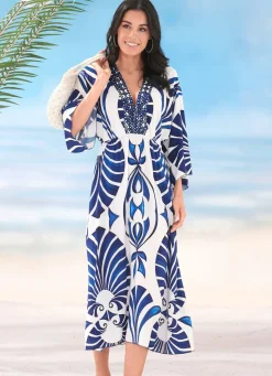 Laurina Kleid mit farbbrillantem Druckdessin