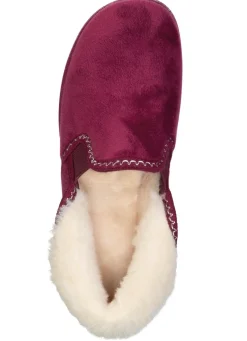 Laurina, warme Damen-Hausschuhe, mit Gummizug