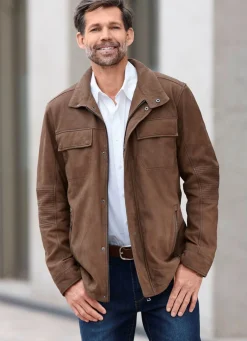 Lederjacke mit Brusttaschen