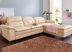 Leder-Polsterecke mit Relax-Funktion