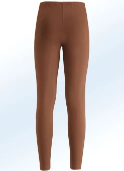 Leggings im interresanten Materialmix