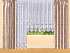 Leichter Blumenfenster-Store