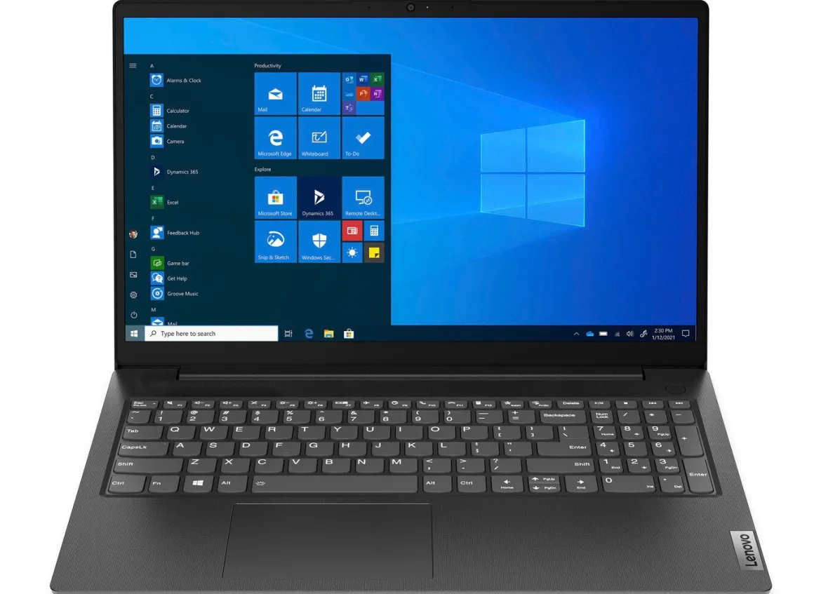 Lenovo Notebook mit 15,6" (39,6 cm) entspiegeltem Full-HD-Display