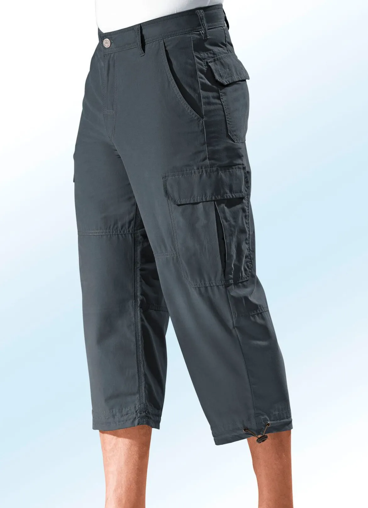 Long-Bermudas aus reiner Baumwolle in 4 Farben