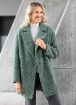 Longjacke mit aufgesetzten Taschen