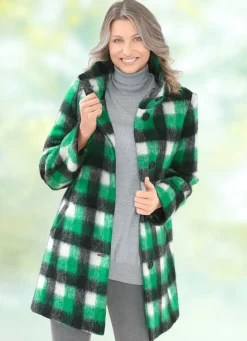 Longjacke mit Karodessin