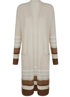 Long-Strickjacke mit Kaschmir