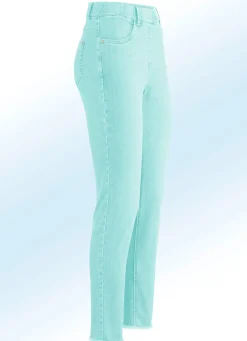 Magic-Jeans mit angesagtem Fransensaum