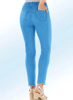 Magic-Jeans mit angesagtem Fransensaum