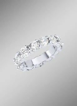 Memoire-Ring mit Brillanten mit ca. 16 Brillanten