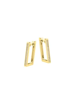 Moderne Creolen mit Brillanten