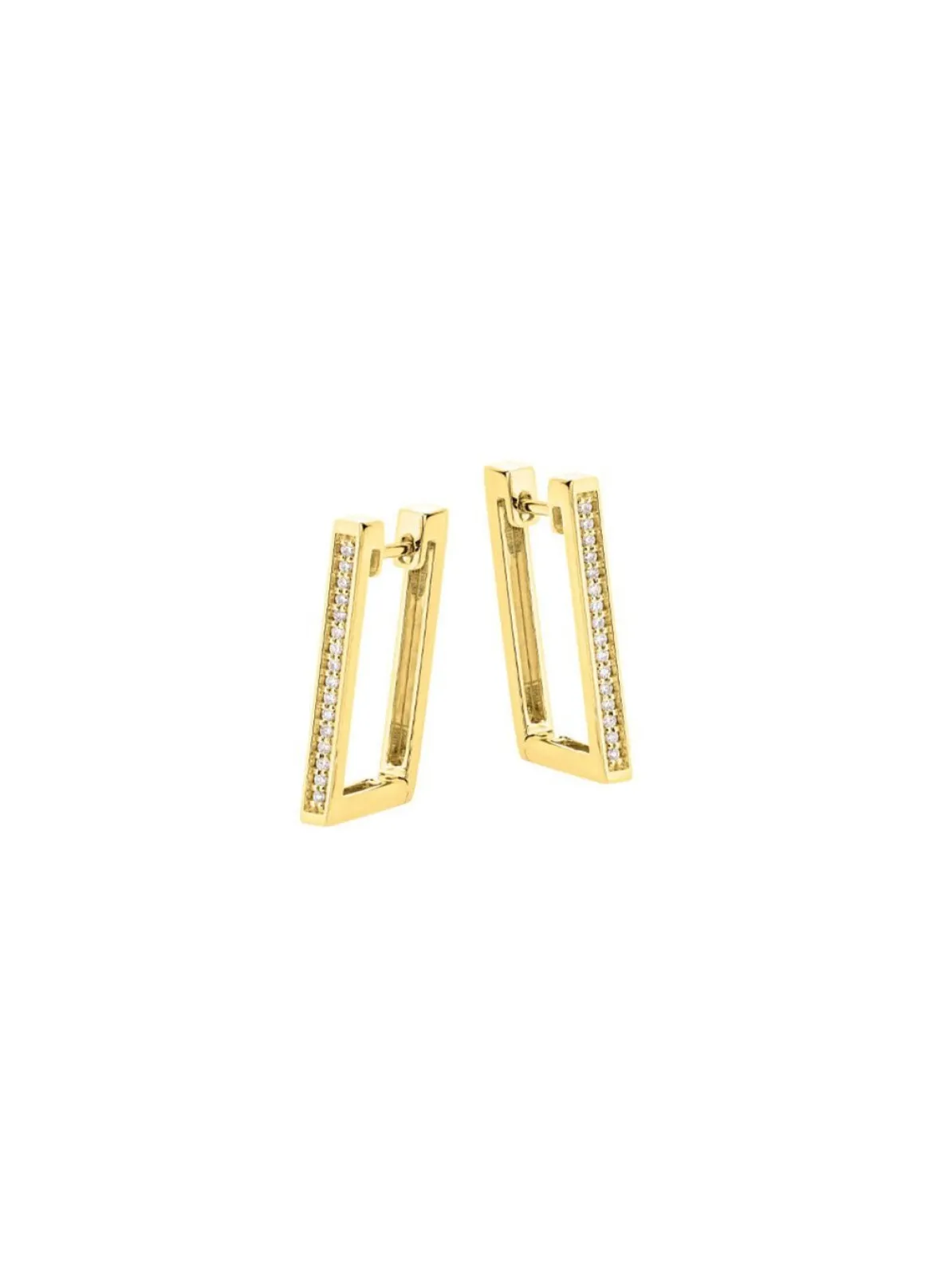 Moderne Creolen mit Brillanten
