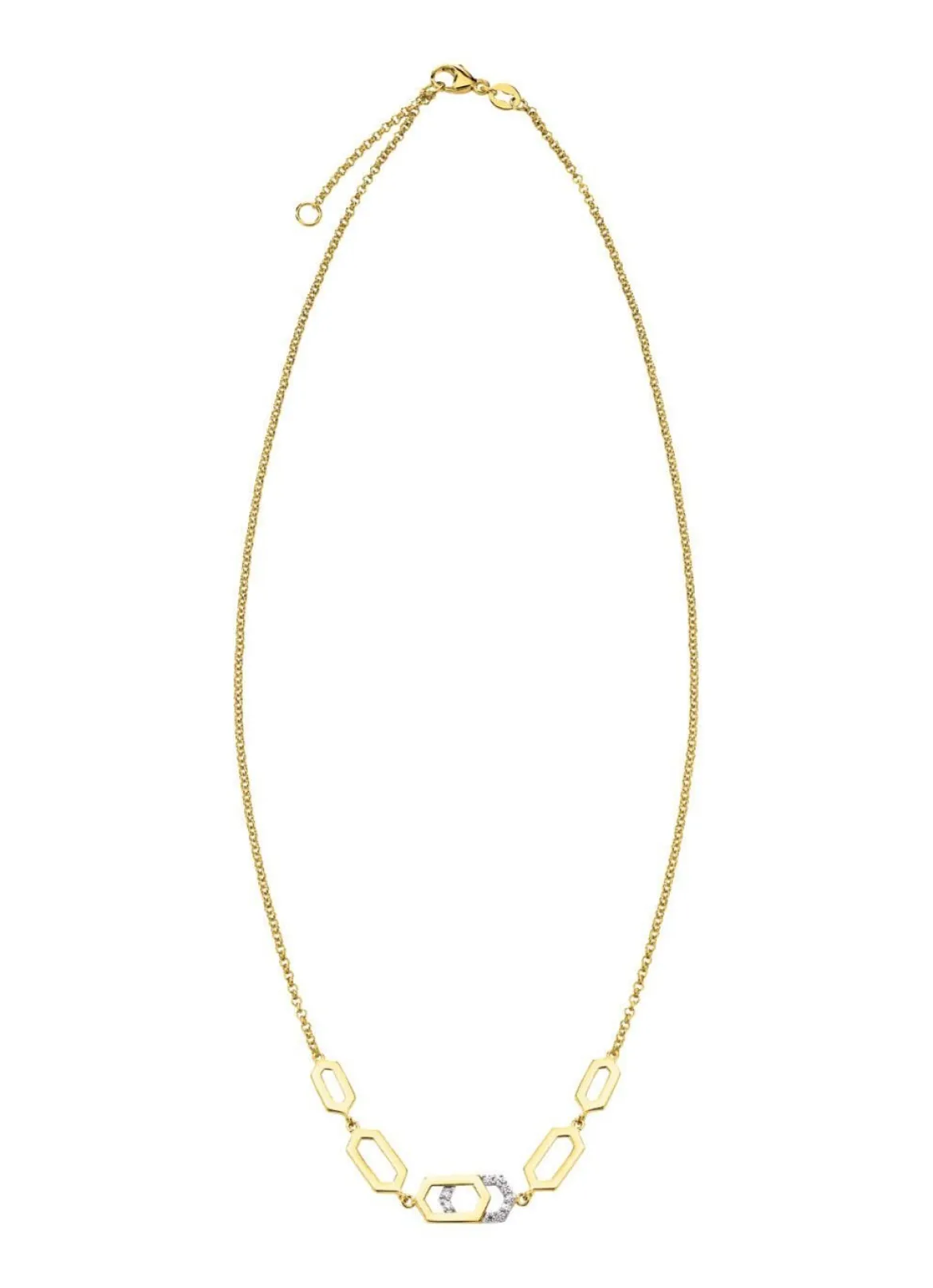 Moderne Halskette mit Zirkonia