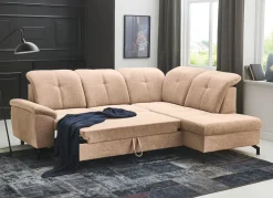Moderne Polsterecke mit Bettfunktion und Bettkasten