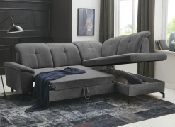 Moderne Polsterecke mit Bettfunktion und Bettkasten