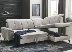 Moderne Polsterecke mit Bettfunktion und Bettkasten