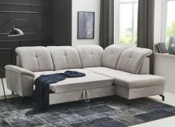 Moderne Polsterecke mit Bettfunktion und Bettkasten