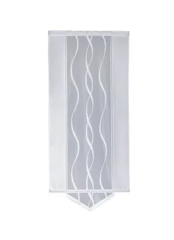Moderne Schiebegardine mit dezentem Wellen-Design