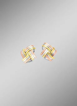Modische Knoten-Clipstecker in Tricolor