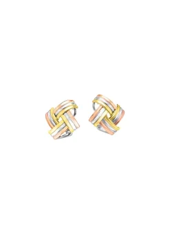Modische Knoten-Clipstecker in Tricolor