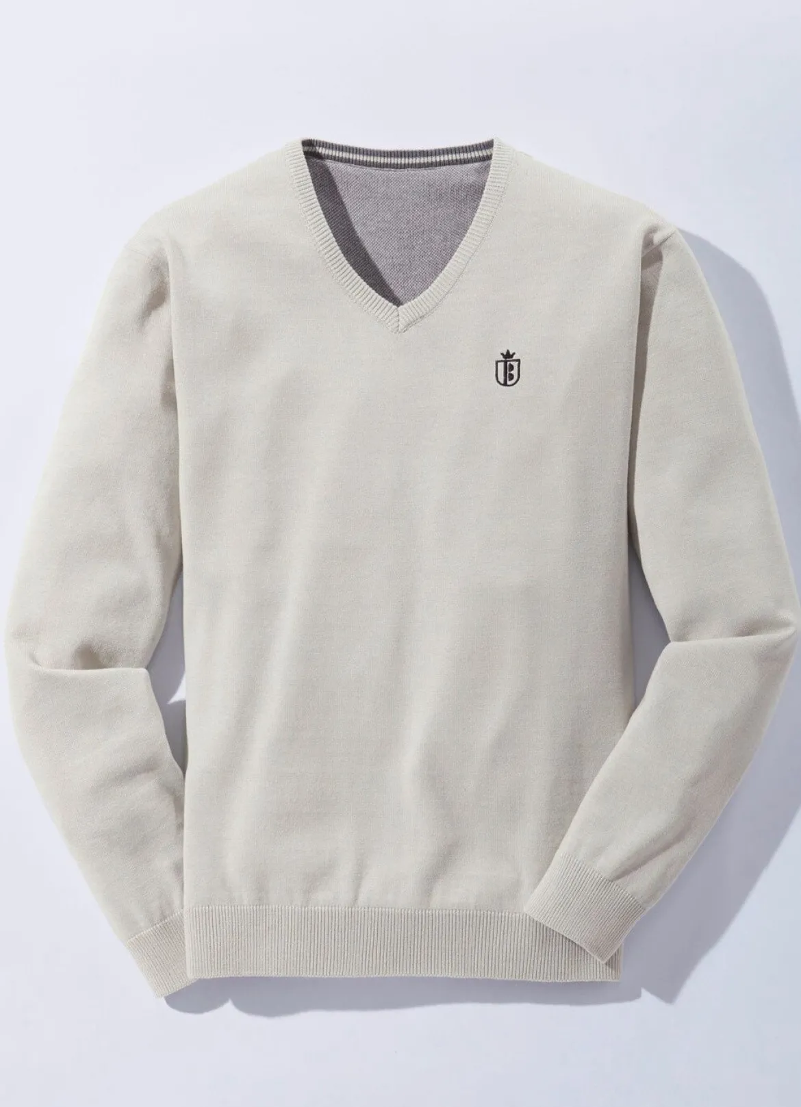 Modischer V-Pullover in 6 Farben