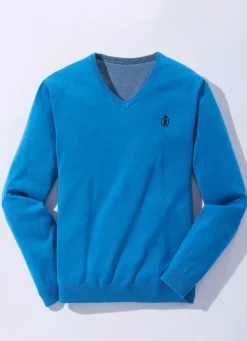 Modischer V-Pullover in 6 Farben