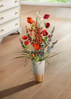 Mohnblumen-Arrangement in Vase