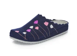 Mubb, klassische Damen-Hausschuhe, Weite H, mit Blumen-Stickerei