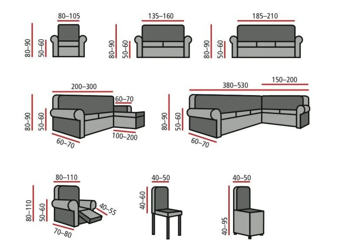 Multi-elastische Stretchbezüge