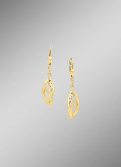 Ohrringe aus Gold mit Zirkonia