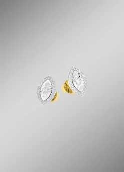 Ohrstecker mit 6 Brillanten und 40 Diamanten
