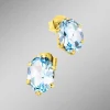 Ohrstecker mit Blautopas