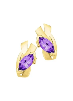 Ohrstecker mit echt Amethyst
