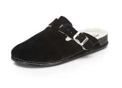 Pantoffel aus weichem Veloursleder