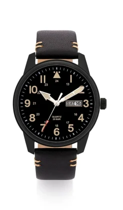 Para Quartz-Herrenuhr in Flieger-Optik