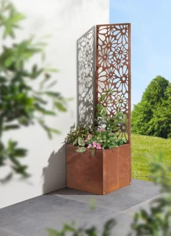 Pflanzkasten mit Spalier