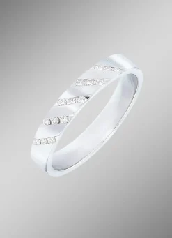 Platin Damenring mit Brillanten