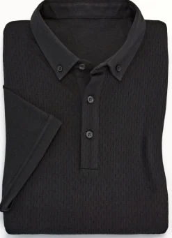 Poloshirt in Struktur-Qualität