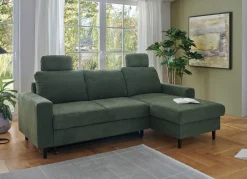 Polsterecke mit Bettfunktion und Longchair