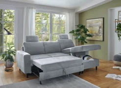 Polsterecke mit Bettfunktion und Longchair