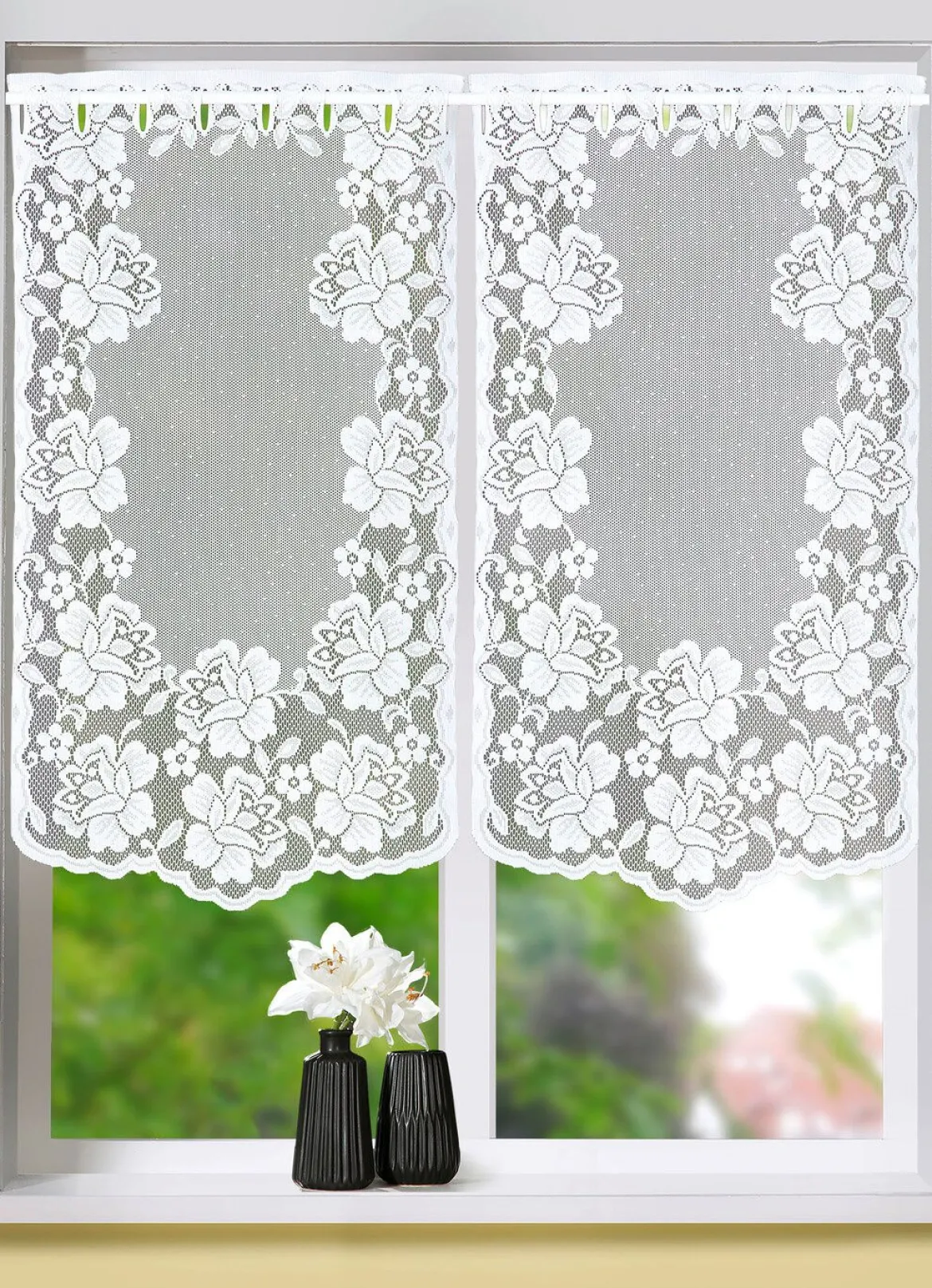 Praktischer Fenster- und Türbehang mit Stangendurchzug