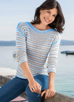 Pullover aus edlem Bändchengarn