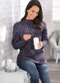 Pullover in aufwendiger Melange-Optik